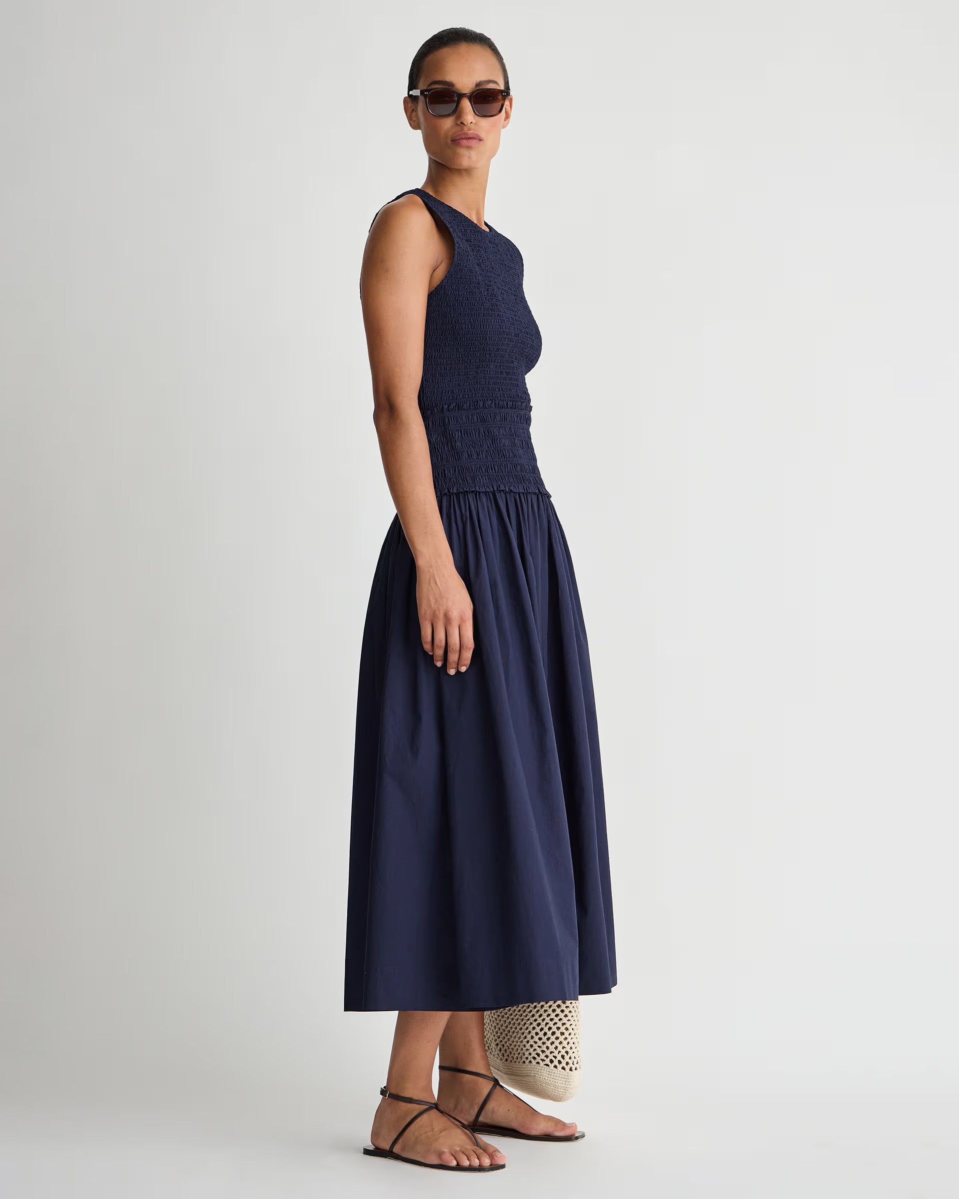 seren maxi dress Siempre Tank Maxi Dress in Midnight – seren