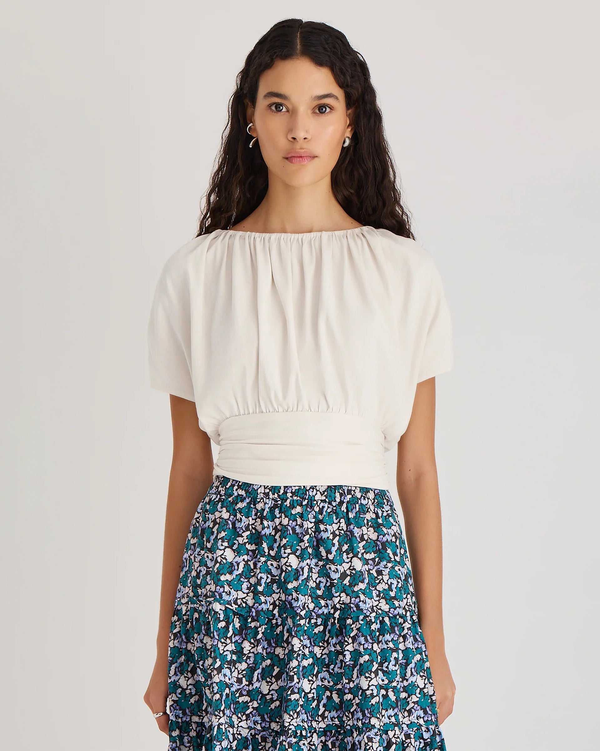 SENEE shirring blouse グレー　完売品 SENEE shirring blouse グレー 完売品 - メルカリ